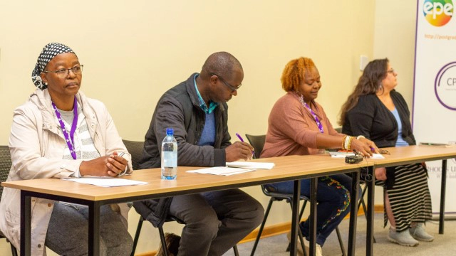 [L-R] Dr Mamotena Mpeta (ŷޱ_ΧappƼ-Ͷע| of Venda), Professor Patrick Onyango (Maseno ŷޱ_ΧappƼ-Ͷע|, Kenya), Professor LaWanda Ward (Pennsylvania State ŷޱ_ΧappƼ-Ͷע|, USA), and Dr Jan McArthur (Lancaster ŷޱ_ΧappƼ-Ͷע|, UK)